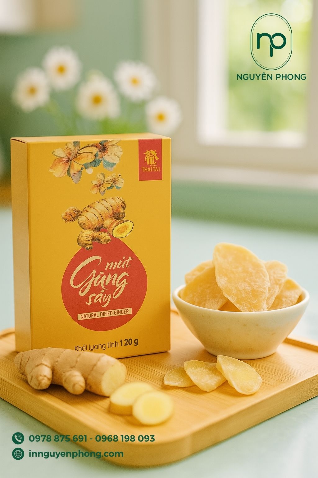 Mẫu hộp giấy đựng mứt gừng